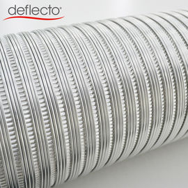 Semi Rigid Flexible Aluminum Duct / Aluminum AC Duct With Galvanized Steel Collar