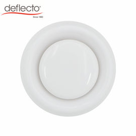 Deflecto 6'' 150MM Adjustable Ceiling Diffuser White Air Valve