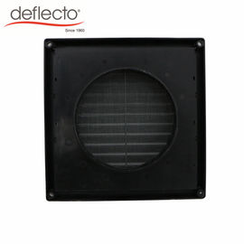 4 Inch Plastic Vent Cap Black Outdoor Fixed Louver Cover ISO Certified