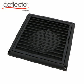 Black HVAC 5 Inch Plastic Air Vents / AC Vent Cap UV Anti Venting Hood With Nylon Mesh