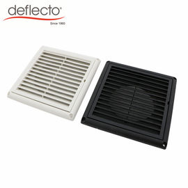 Black HVAC 5 Inch Plastic Air Vents / AC Vent Cap UV Anti Venting Hood With Nylon Mesh