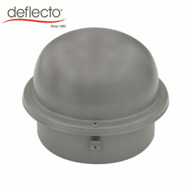 Powder Coated Round Air Vent Cowl Wall Mounted Grey Cowl 6 Inch With Mesh
