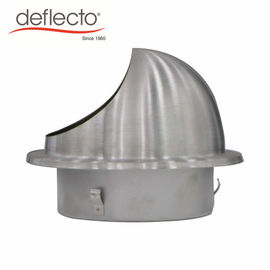 Grey Wall Mounted Air Vents , 6 Inch 201 Stainless Steel Round Air Vents Hood