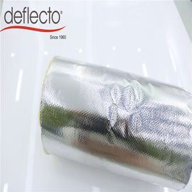 Silver Fiberglass Insulated Flex Hose , 12 Inch Insulated Flexible Duct Heat Insulation