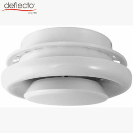 Deflecto Round Ceiling Diffuser , 4'' 100MM Plastic Adjustable Air Diffuser