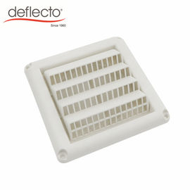 Fixed Louvre Vent Covers White Plastic Louvered Dryer Vent Cap 4 Inch 100MM Diameter