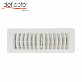 HVAC Parts Plastic Air Vents PP Wall Mounted Floor Register White Air Outlet 3'' X 10''