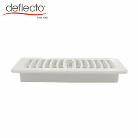 HVAC Parts Plastic Air Vents PP Wall Mounted Floor Register White Air Outlet 3'' X 10''