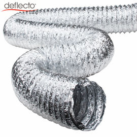 Durable 4 Inch Flexible Duct Hose / Double Layer Fire Resistant Flexible Ducting