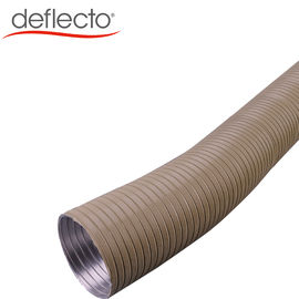 Heating Ventilation Semi Rigid Aluminum Duct 100MM 8 Edges Extention Air Duct