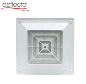 HVAC System Square Ceiling Air Diffuser ABS Vent Hood 300 x 300 MM 4 Way