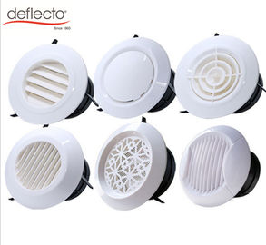 Wall Mounted Plastic Air Vents Swirl Diffuser Adjustable Air Outlet