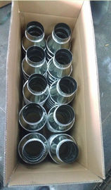 Galvanized Steel Sprial Duct Accessories / Welding Duct Reducer With Rubber