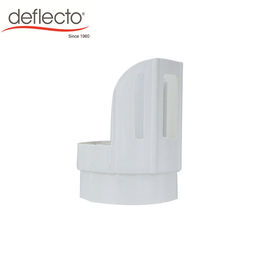 White Dryer Vent Fittings 4 Inches Ducting Connector Plastic Hooker - Upper Duct Protectors