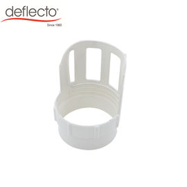 White Dryer Vent Fittings 4 Inches Ducting Connector Plastic Hooker - Upper Duct Protectors