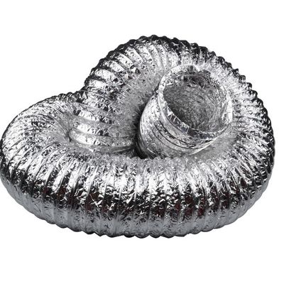 100Mu 25MM Aluminium Foil Flexible Duct For Ventilation