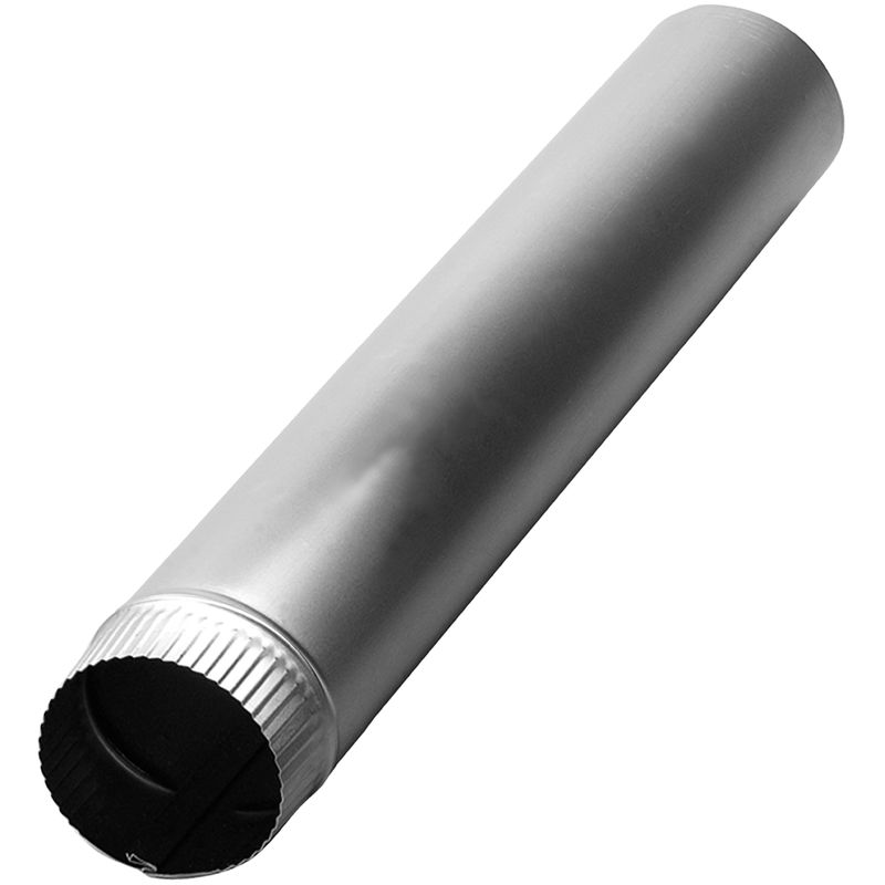 Galvanized Steel Rigid Air Duct Exhaust Hose 6 Inch Air Cooling / Air Heating
