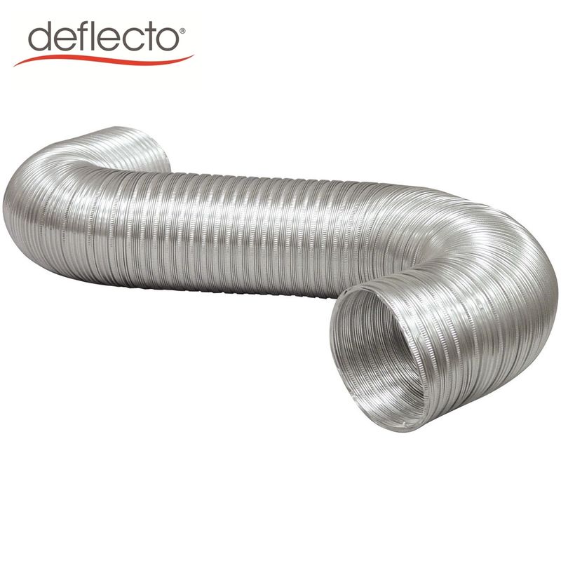 Deflecto Semi Rigid Aluminum Duct HVAC Parts 8 Ft 80mm Flexible Ducting