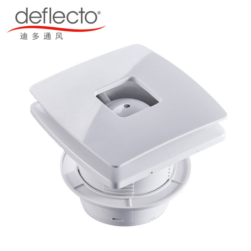 4 Inch 100mm Bathroom Extractor Fan , Plastic Bathroom Duct Fan With Timer