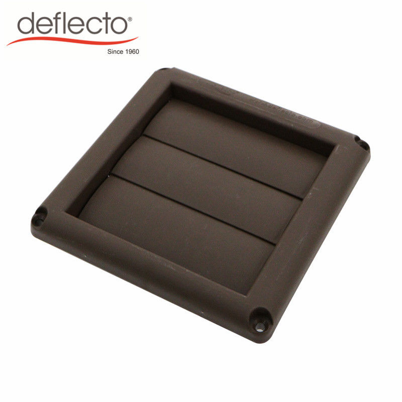 4 Inch Plastic Air Vents Hood Gravity Brown Louvered AC Cap Wall Cover
