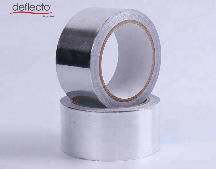 High Adhesion Aluminum Self Adhesive Tape / Air Duct Tape 75mm Width
