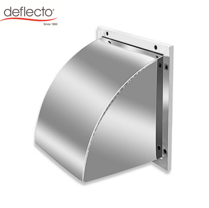 Plating 200mm Diameter Metal Air Vent Outside Square Vent Hood