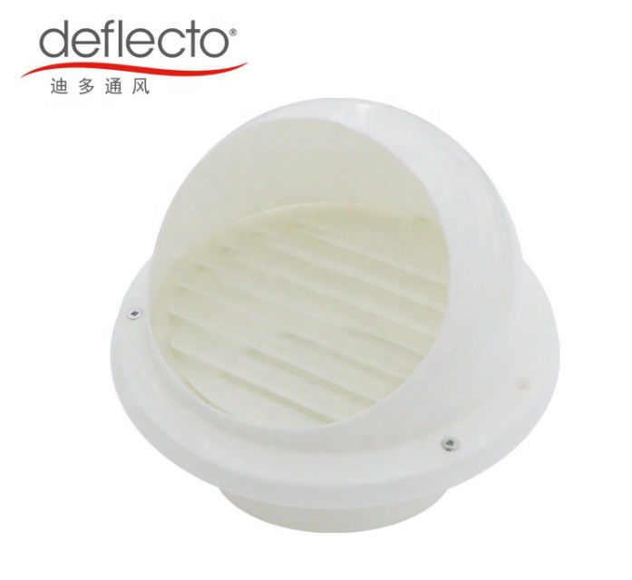 UL ISO Plastic Air Vents Outdoor Round ABS Louver Vent Cap Weather Resitant