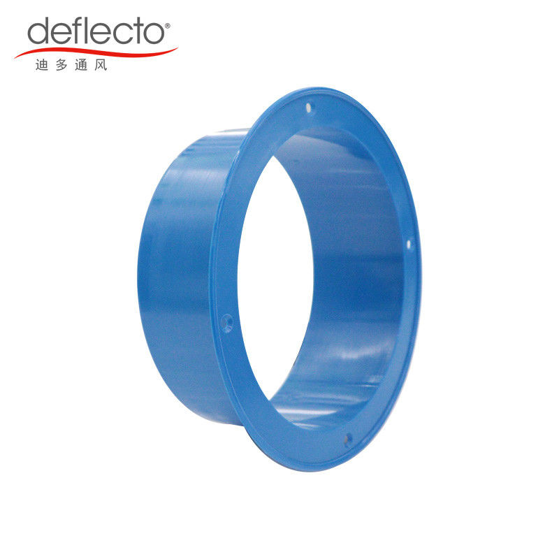 Blue Plastic ABS Duct Connector Flange 6'' High Durability Bulk Packaging