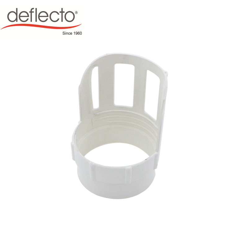 White Dryer Vent Fittings 4 Inches Ducting Connector Plastic Hooker - Upper Duct Protectors